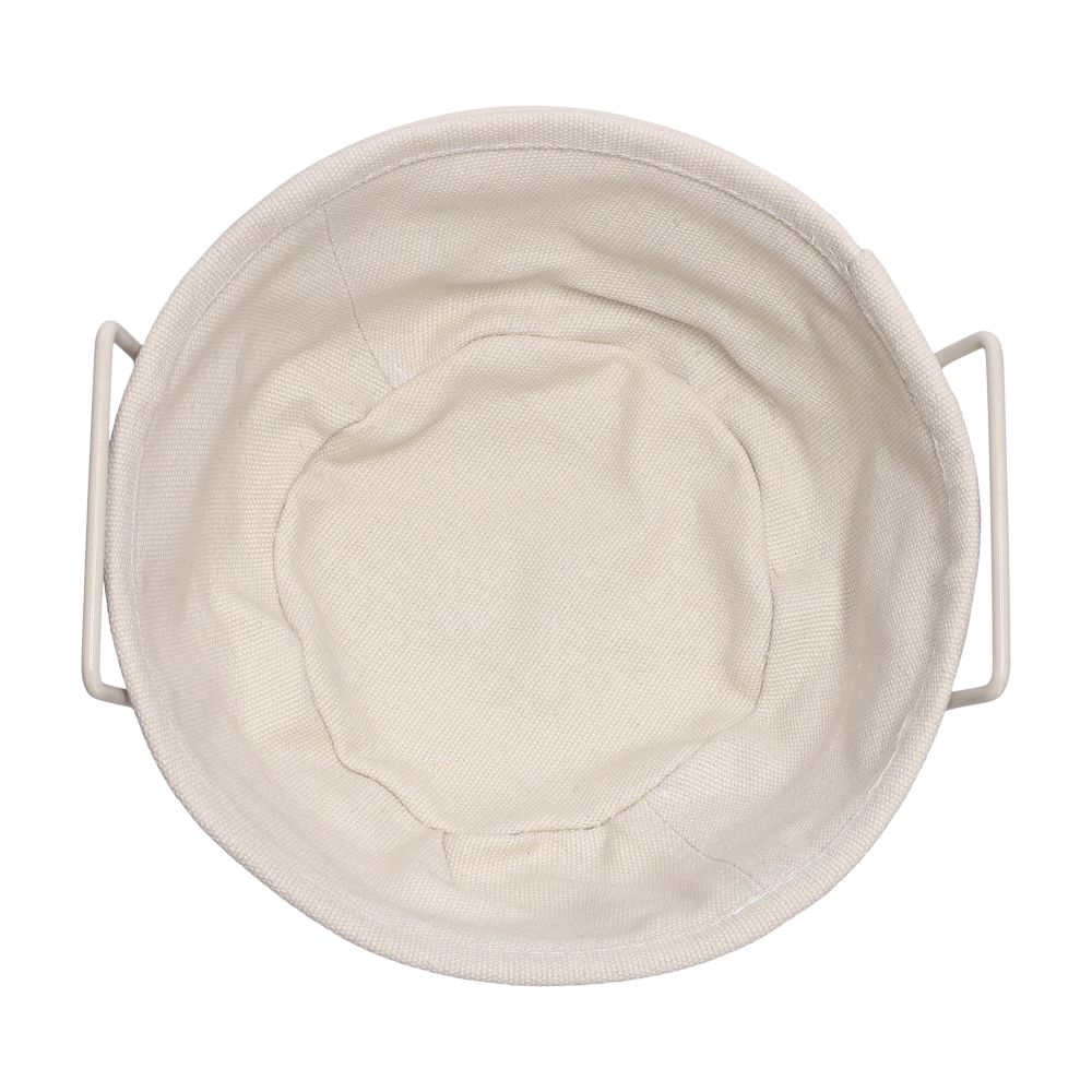 Panera de metal con forro de tela 20x11 cm