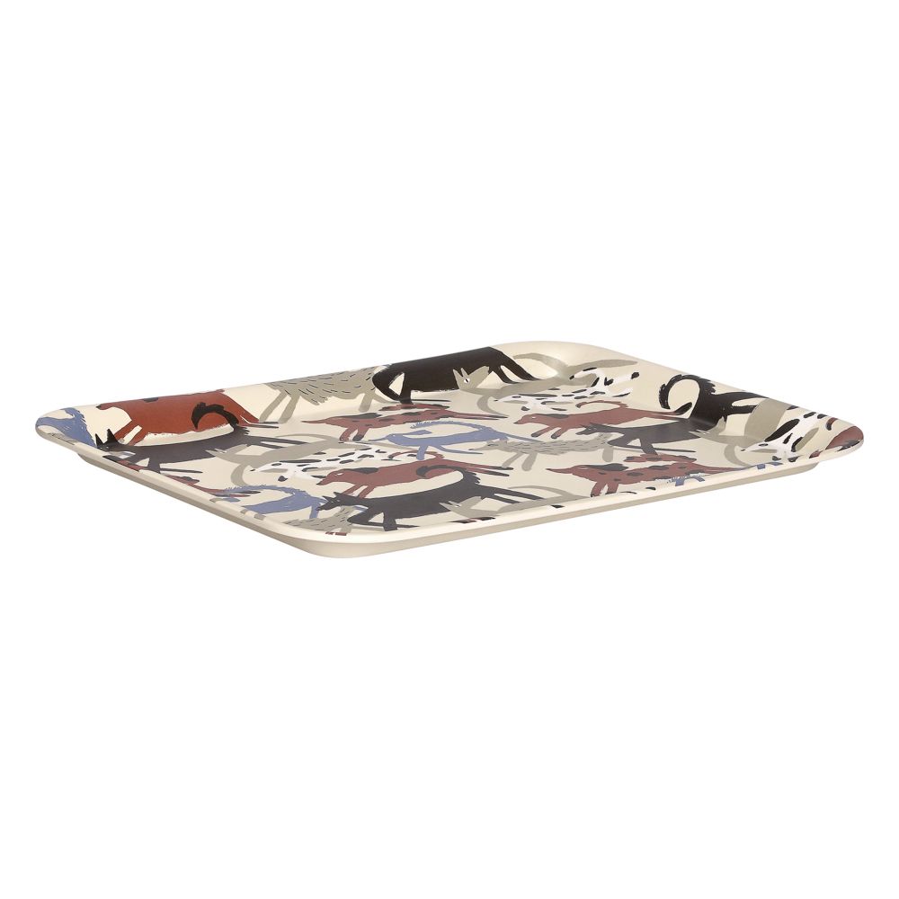 Bandeja de melamina con diseño 41x30.5 cm