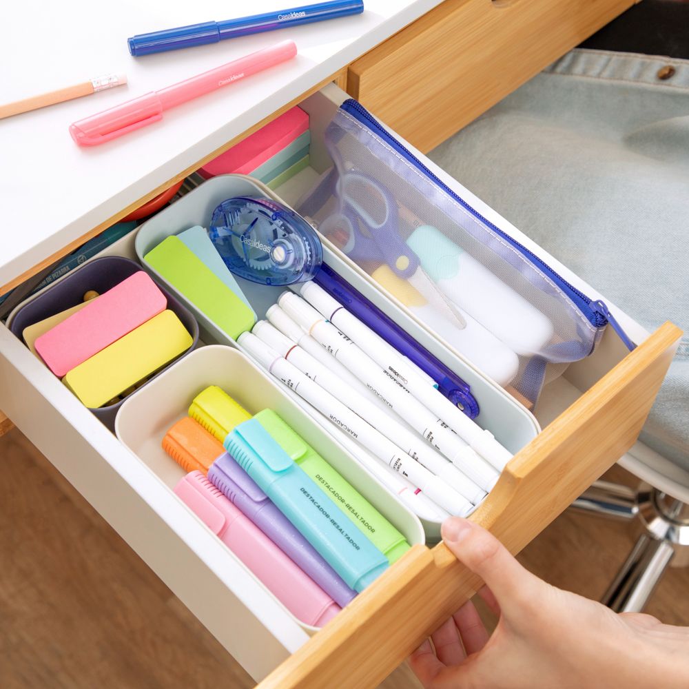 Set de 7 organizadores de cajón de plástico