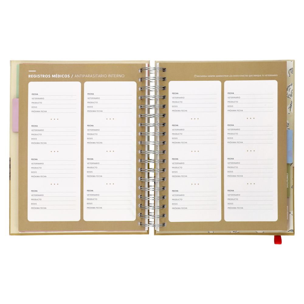 Bitácora para mascotas 17x23 cm