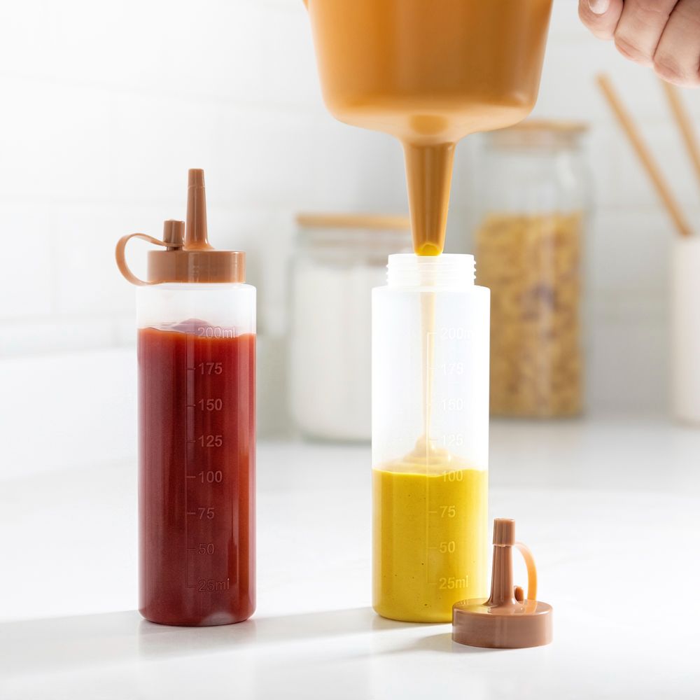 Set de 2 botellas para salsas 200 ml