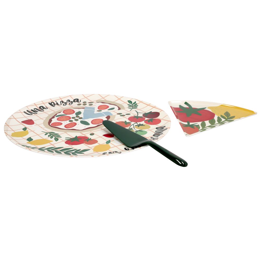 Set pizza melamina 8 piezas