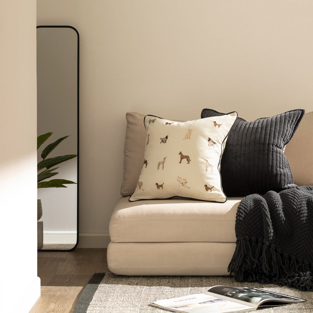 Cojín de algodón velvet pana 45x45 cm