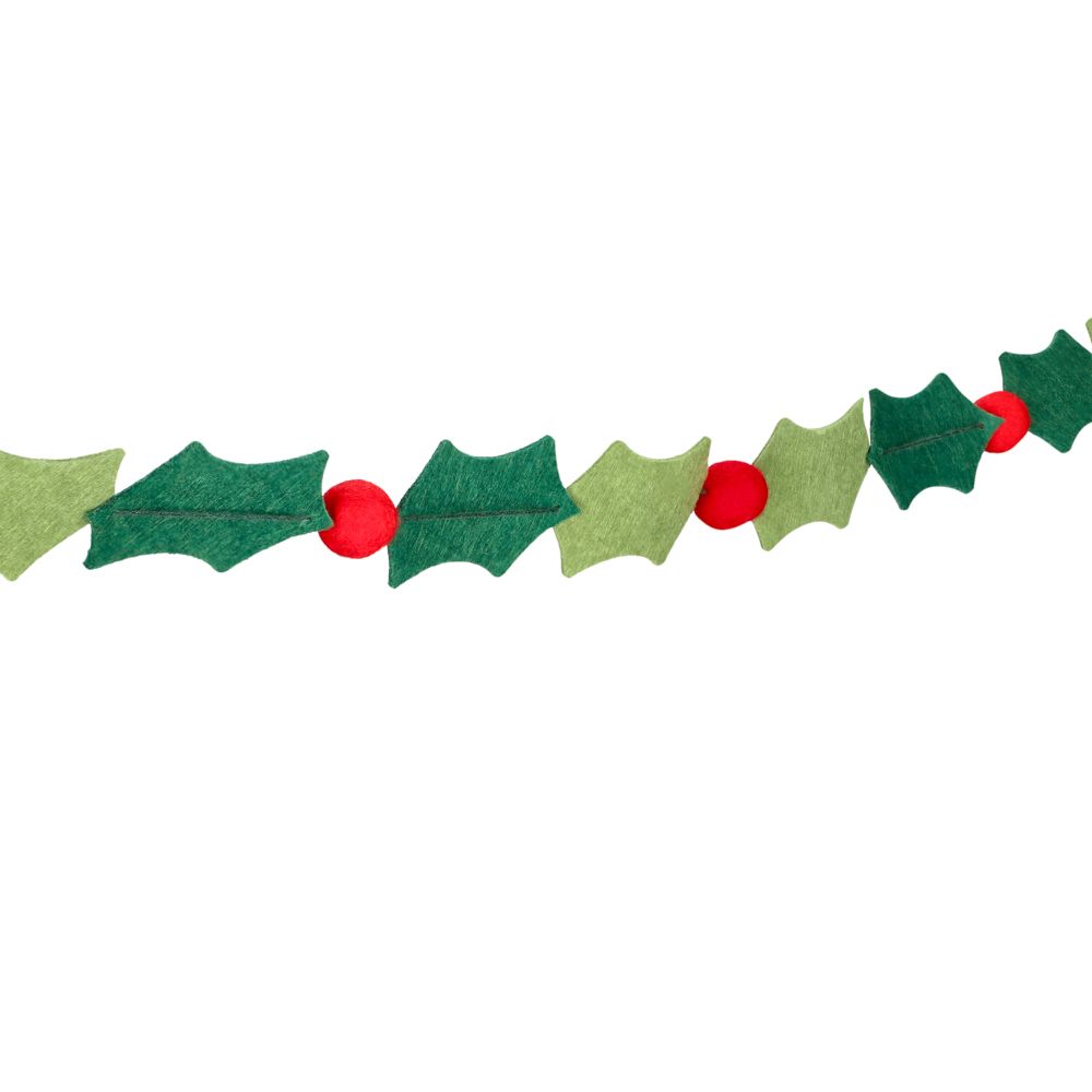 Guirnalda de fieltro navideña 3 metros