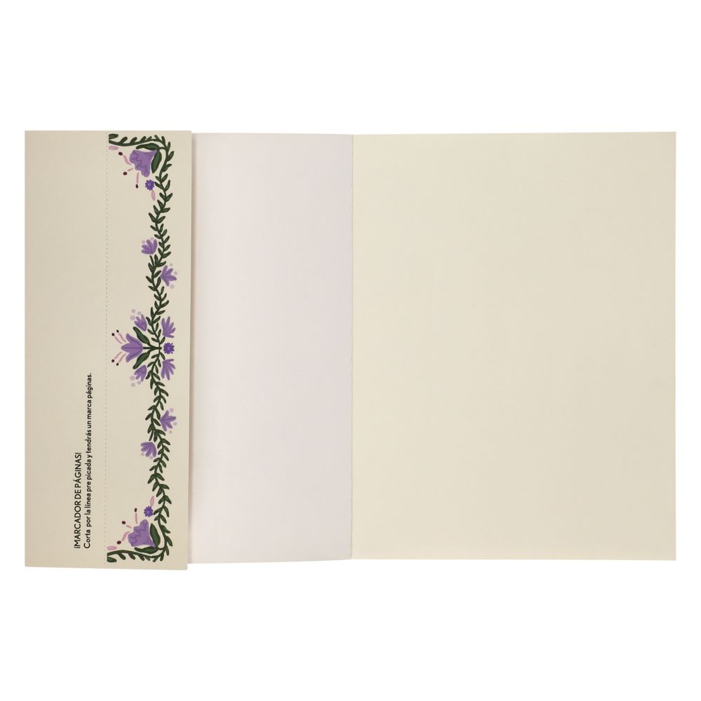 Libreta con lomo y tapa de papel 140 hojas 16.5x1.5x21 cm