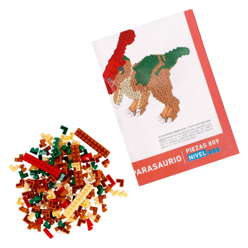 Mini bloques nivel 3 - Parasaurio