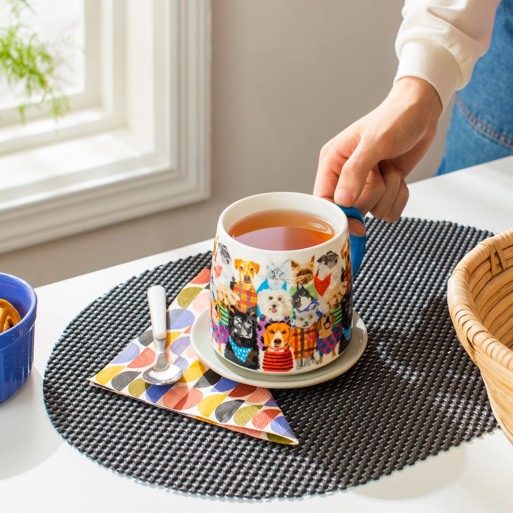 Set 4 individuales PVC waffle 43x30 cm