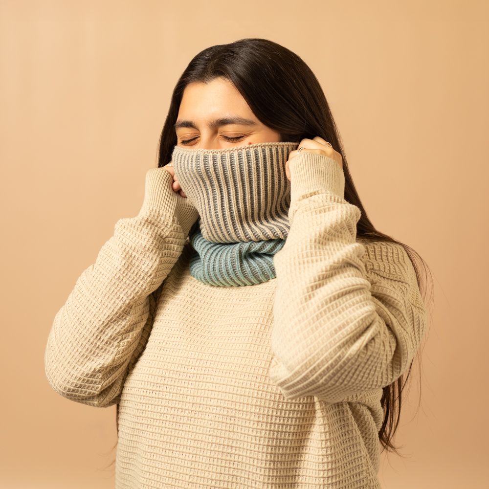 Cuello tejido 25x28 cm