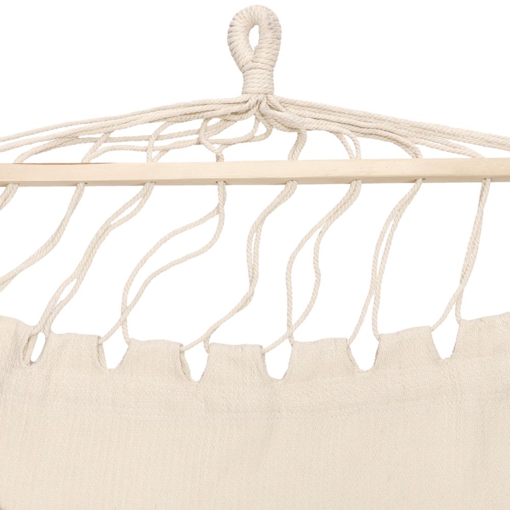 Hamaca tejida con flecos 100x200 cm