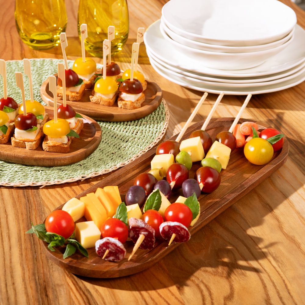 Set de 30 brochetas de bambú