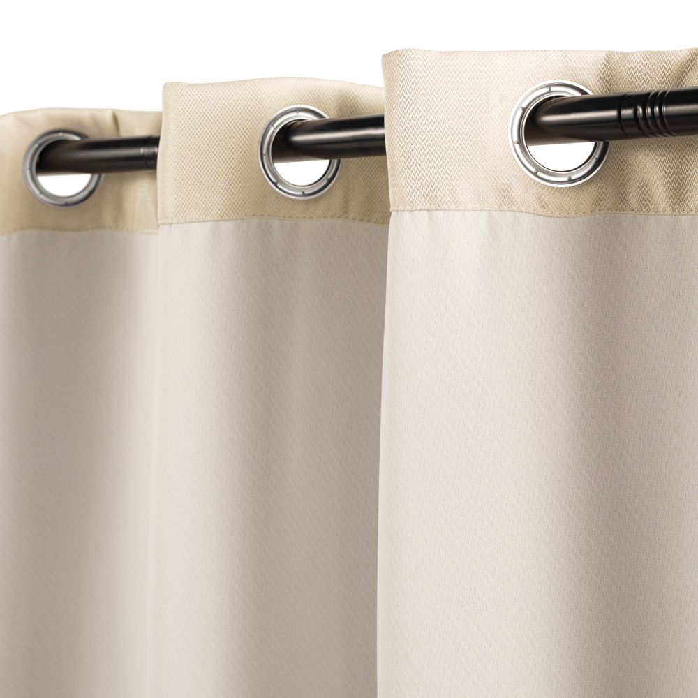 Cortina blackout con ojillos tweed 140x240 cm