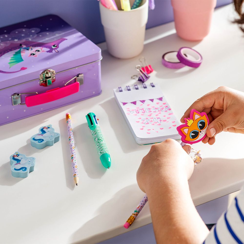 Set Lápices, Bolígrafo, Goma y Sacapuntas