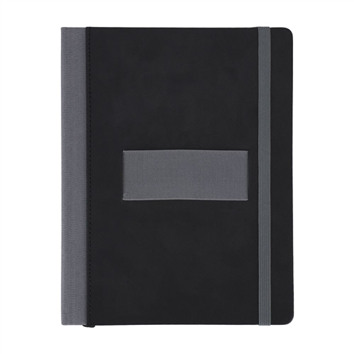 Libreta con portacelular 18x24 cm