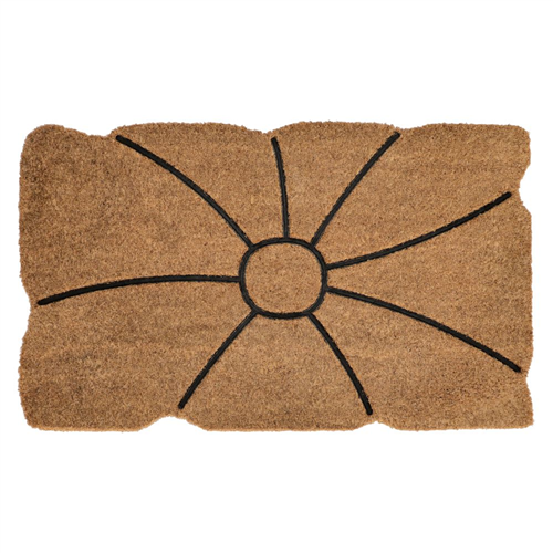 Limpiapiés con forma de hoja 75x45 cm