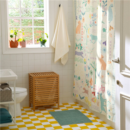 Cortina de baño estampada 180x180 cm