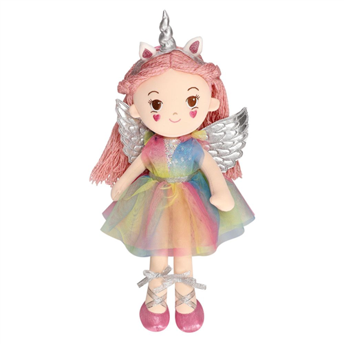 Muñeca de fantasía unicornio 20x7x38 cm