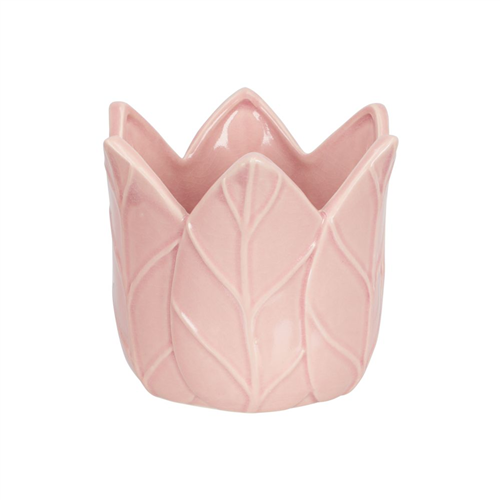 Maceta de cerámica flor 15x13x12.3 cm