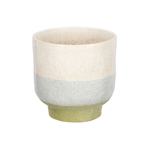 Maceta de cerámica crudo 13.5x13 cm