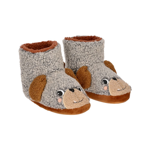 Pantufla bota peluda infantil 18 cm