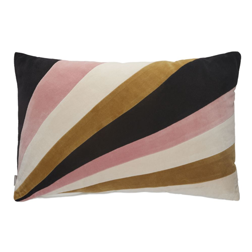 Cojín de terciopelo con patchwork 40x60 cm