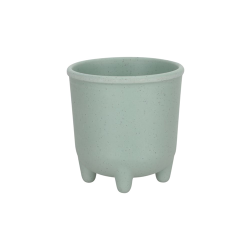 Maceta de fibra de bambú con patas 9.5x9.8 cm