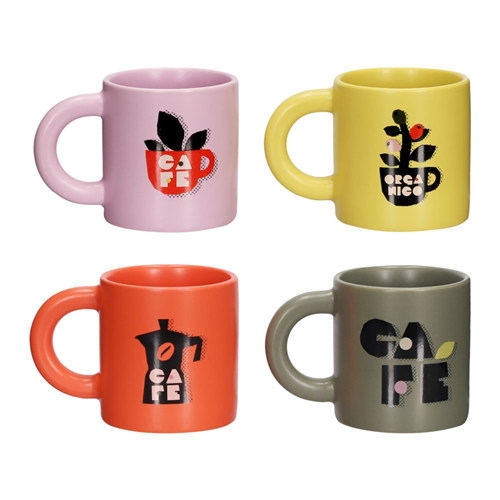 Set de 4 mini tazas 140 ml