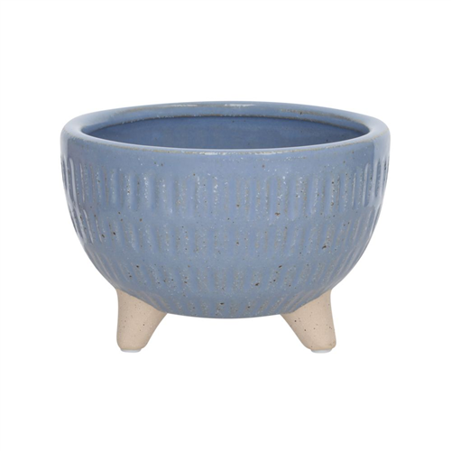 Maceta de cerámica con patas 15x10 cm