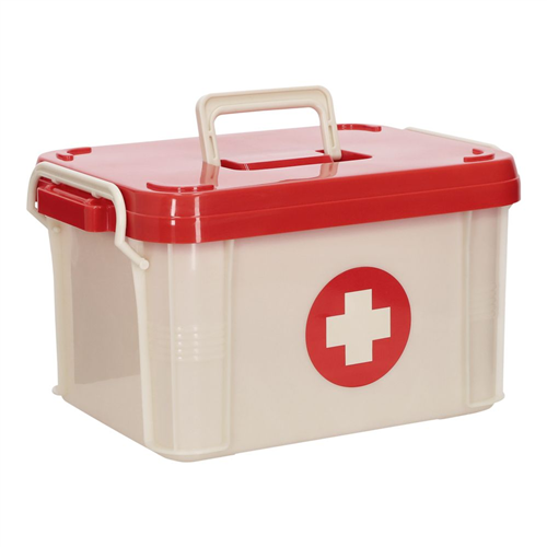 Botiquín plástico + bandeja de divisiones 9 l