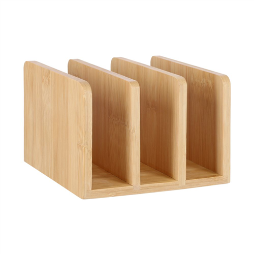 Organizador para libros de bambú