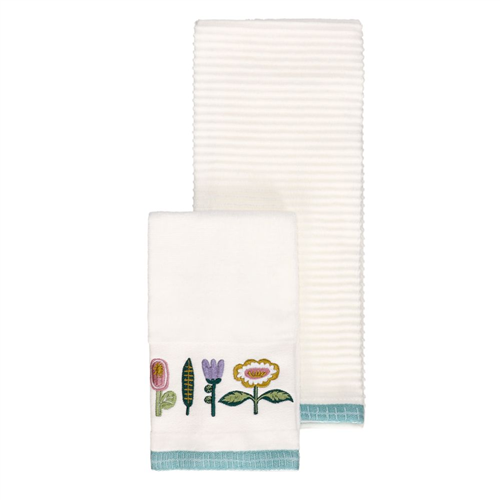 Set 2 toallas de visita bordadas