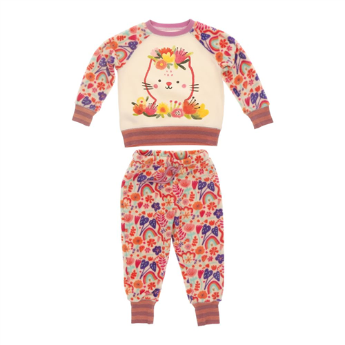 Pijama infantil de franela y polar talla 8