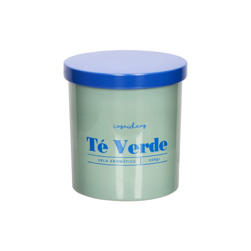Vela aromática té verde en envase de vidrio