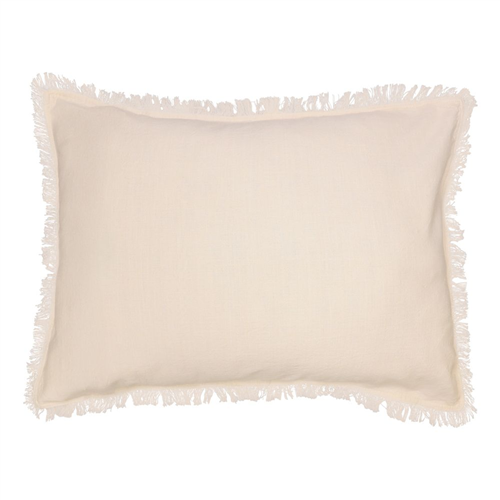 Funda de cojín algodón lino 70x50 cm