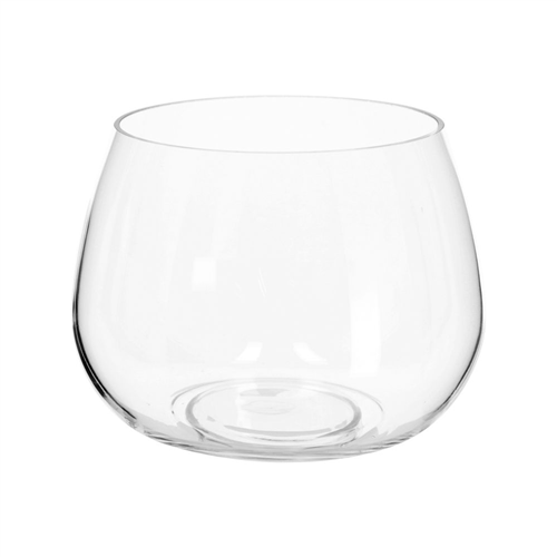 Florero Vidrio Transparente para Flores 19x17 cm