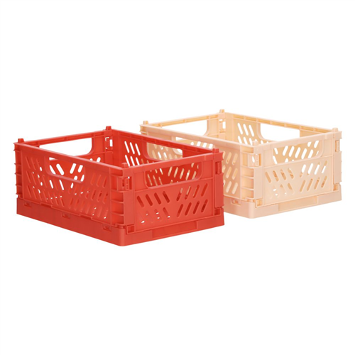 Set 2 canastos plegables de plástico  2 l