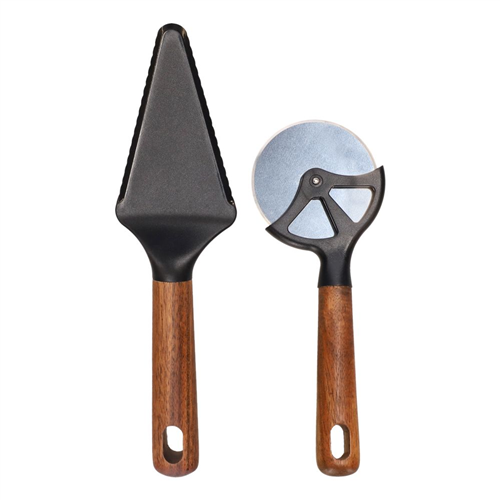 Set de cortador y espátula para pizza