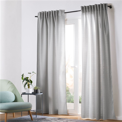 Set 2 Cortinas Texturadas con Presillas 140x240 cm