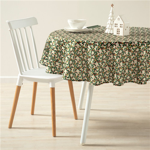Mantel con estampado navideño diámetro 150 cm