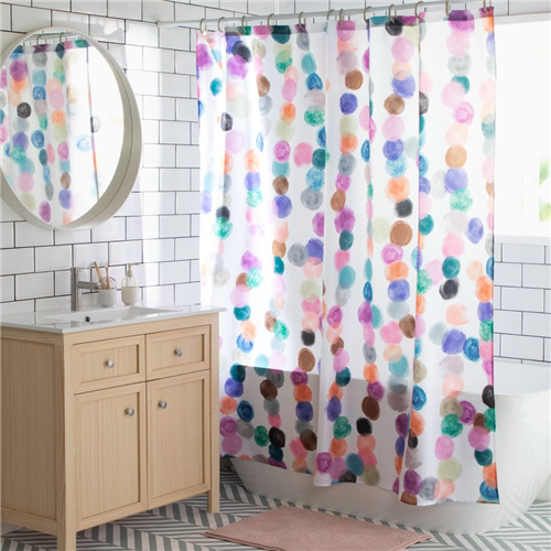 Cortina de baño estampada 180x180 cm
