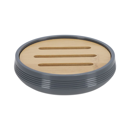 Jabonera de plástico y bambú