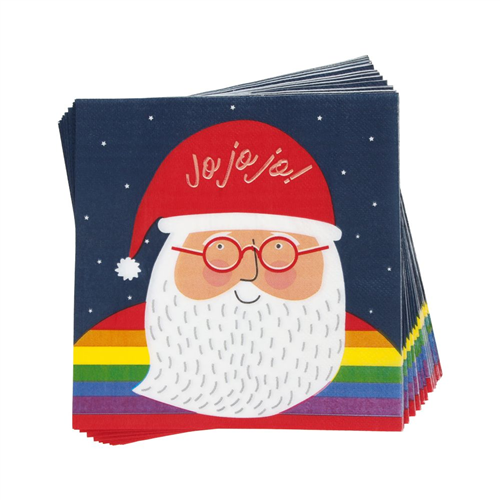 Set 24 servilletas de papel diseño navidad 33x33 cm