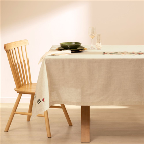 Mantel de poliéster-lino altezzo navidad 150x210 cm