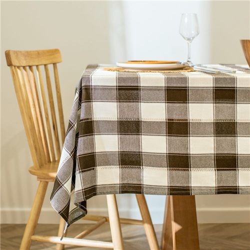 Mantel a cuadros tejido 150x210 cm