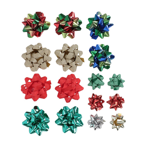 Set de 16 moños rosetón