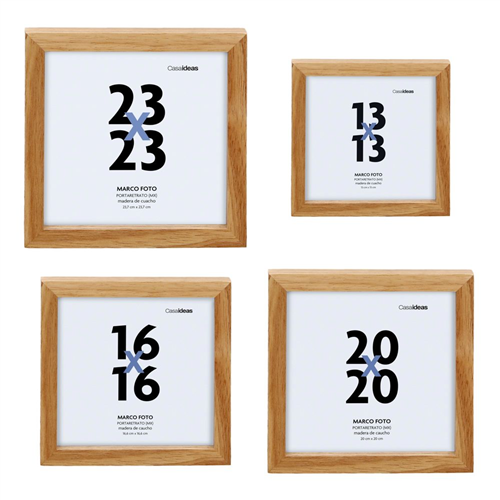 Set de 4 marcos de fotos de bambú