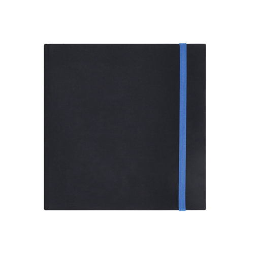 Libreta cuadrada de tela con hojas con puntos 15x15 cm