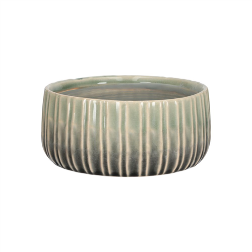 Maceta de cerámica con textura 15.7x7 cm