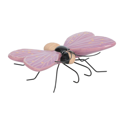 Adorno de cerámica y metal con forma de insecto L