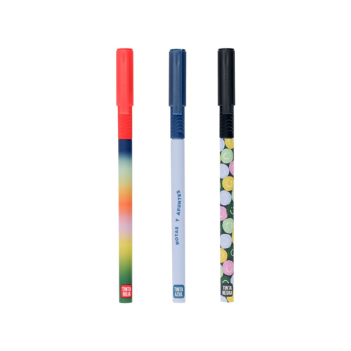 Set de 3 bolígrafos borrables