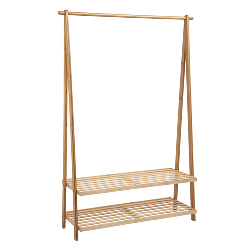 Mueble Clóset de Madera Bambú y Pino 112x40x165 cm